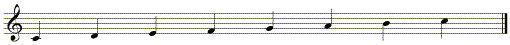 scale of C major