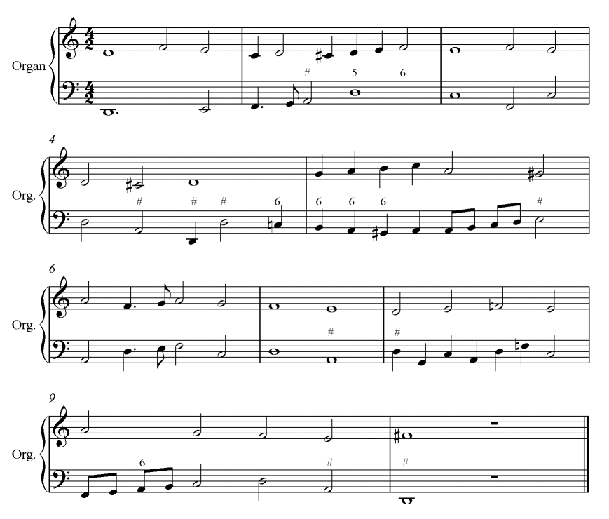 Figured Bass Chart