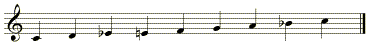 bebop minor scale