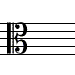 viola or alto C clef