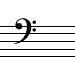 contrabass or subbass clef