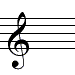 French violin G clef