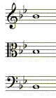 key signature for Bb major