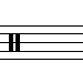 neutral, indefinite or percussion clef