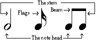parts of a note