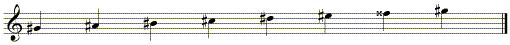 scale of G sharp major