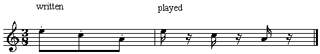 staccato example